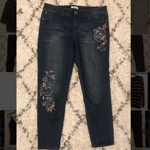 Embroidered jeans US size 10